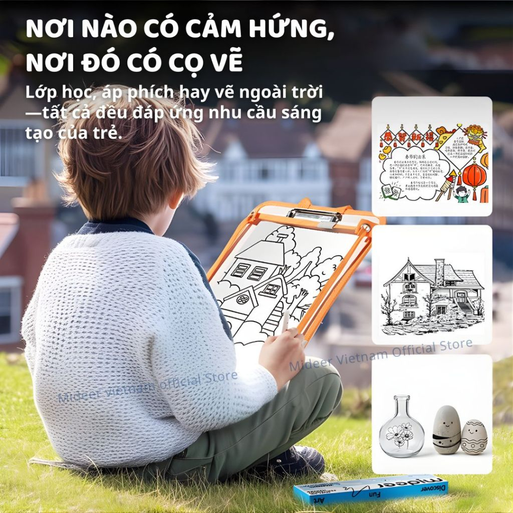 Bút Lông Dầu 2 Đầu Mideer Dual Tip Permanent Marker 3+
