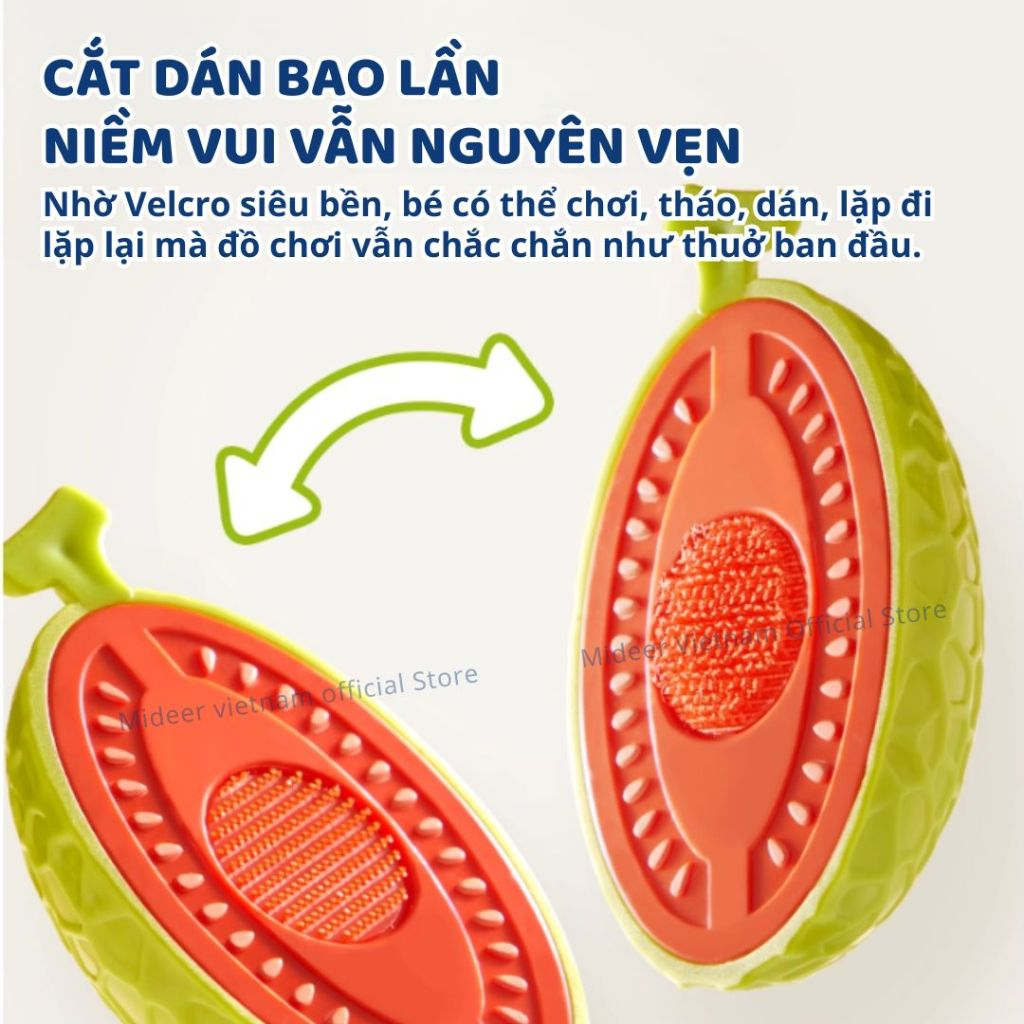 Đồ Chơi Cắt Hoa Quả Rau Củ Mideer Fruit & Vegetable Cutting Play 3+