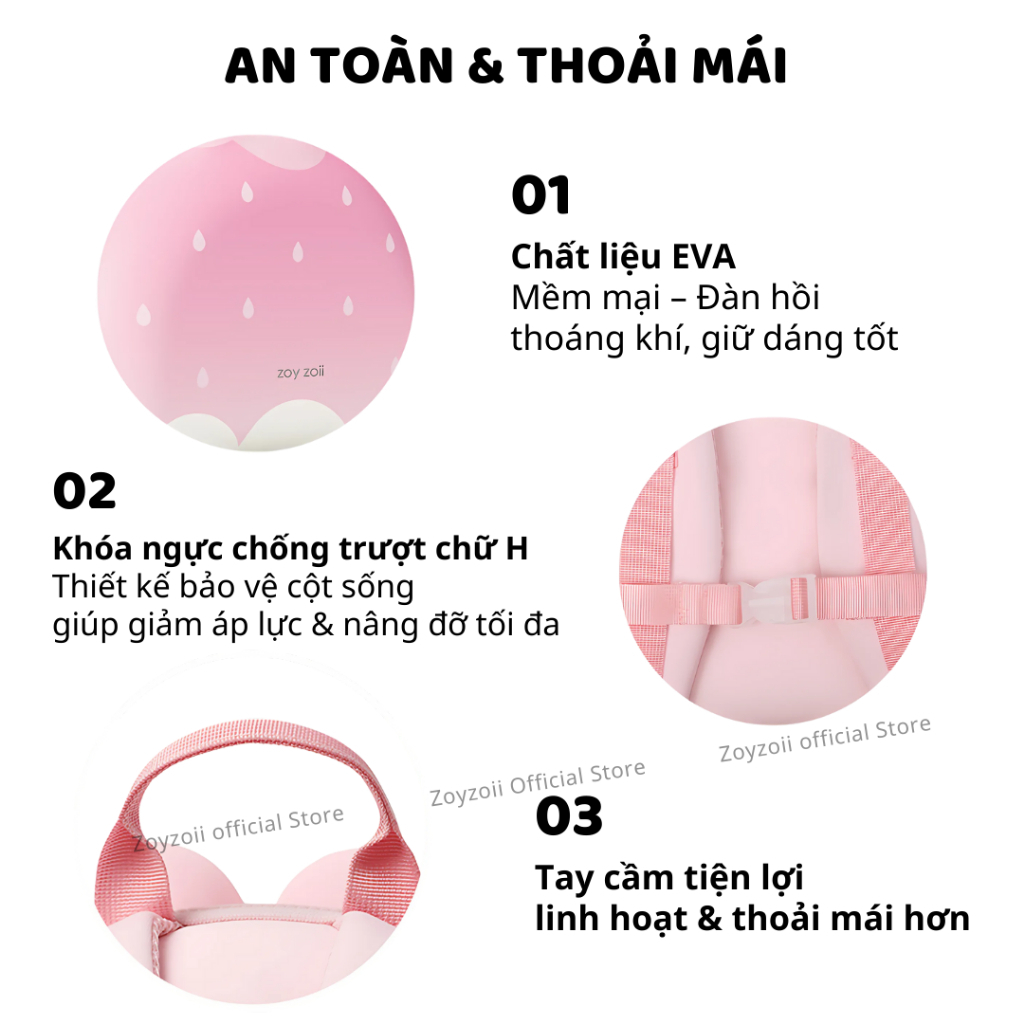 Balo Cho Bé Mầm Non Zoyzoii Dream Series Backpack B8 Bánh Kem