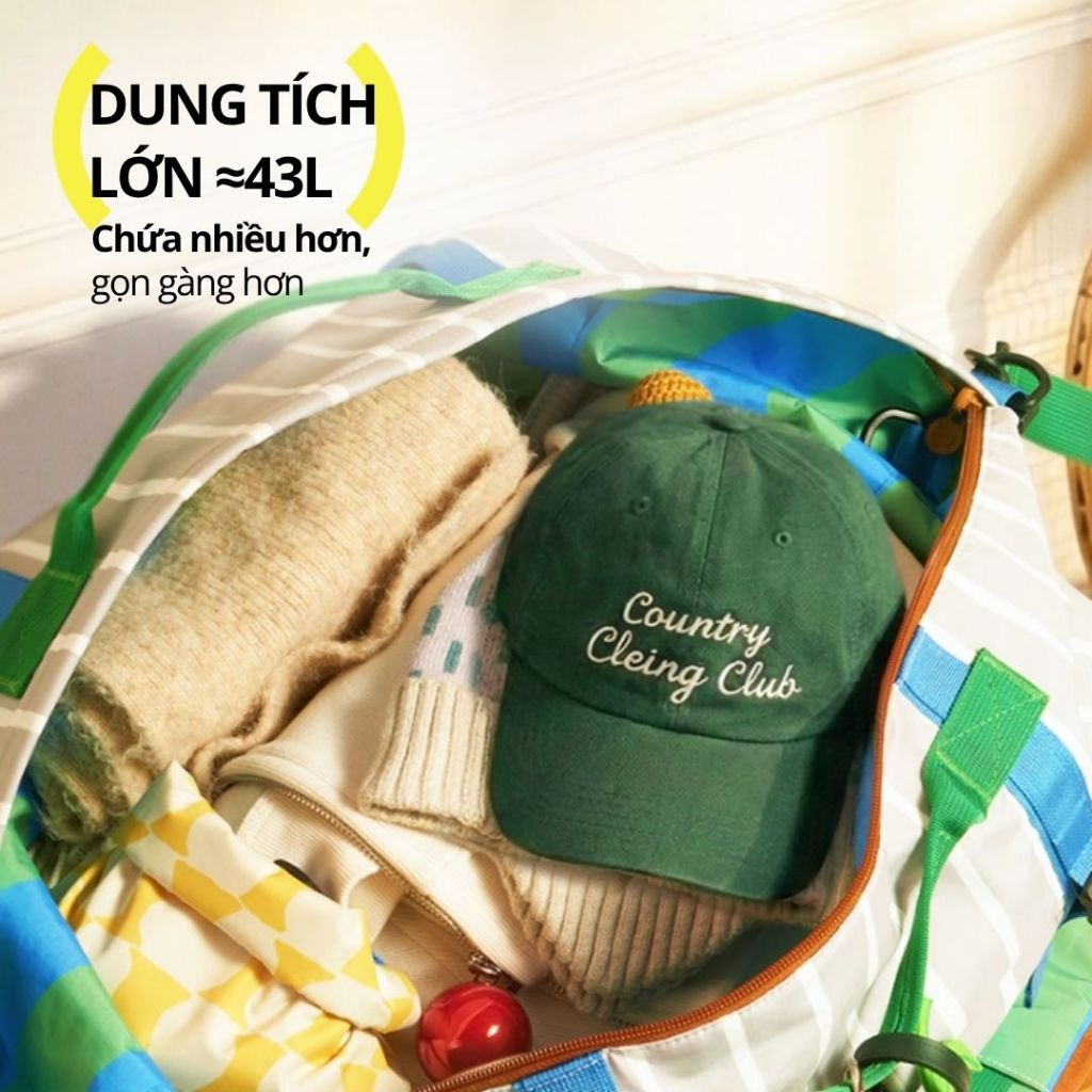 Túi Du Lịch 3in1 Đa Năng Chống Nước Hugz Travel Bag- Caramel Coast ( size M )