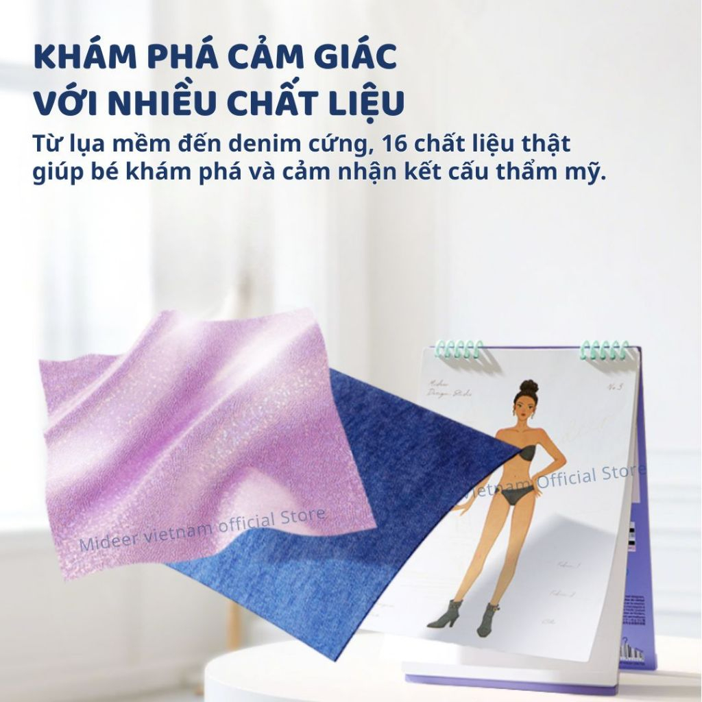 Đồ Chơi Sổ Tay Thiết Kế Thời Trang Mideer Dress-up Fashion Guide 6+