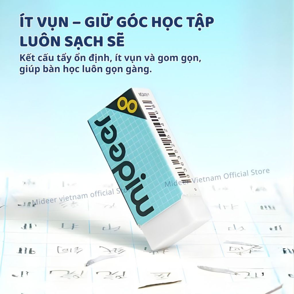 Tẩy Bút Chì Siêu Sạch Không Vụn Mideer Clean Eraser 3+