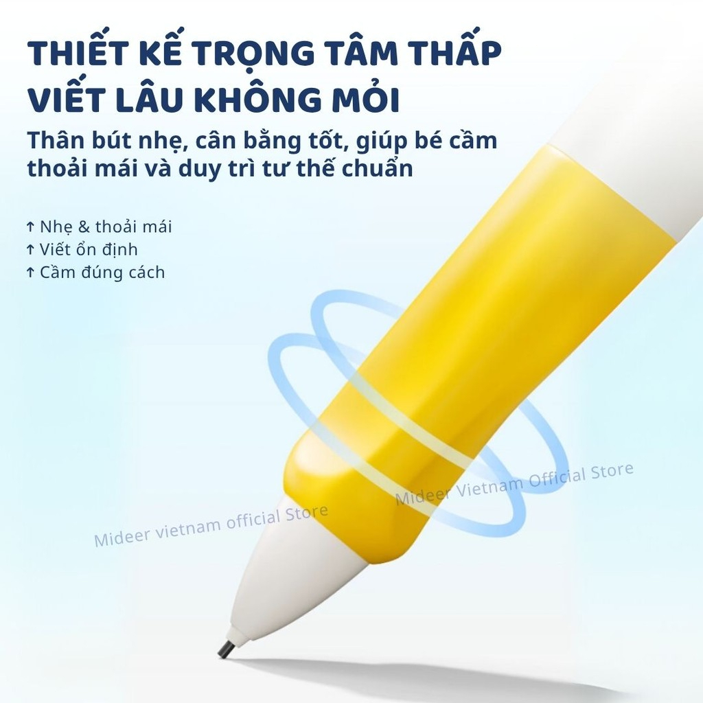 Bút Chì Kim Bấm Kèm Ngòi Refillable Capsule Automatic Pencil- Vàng