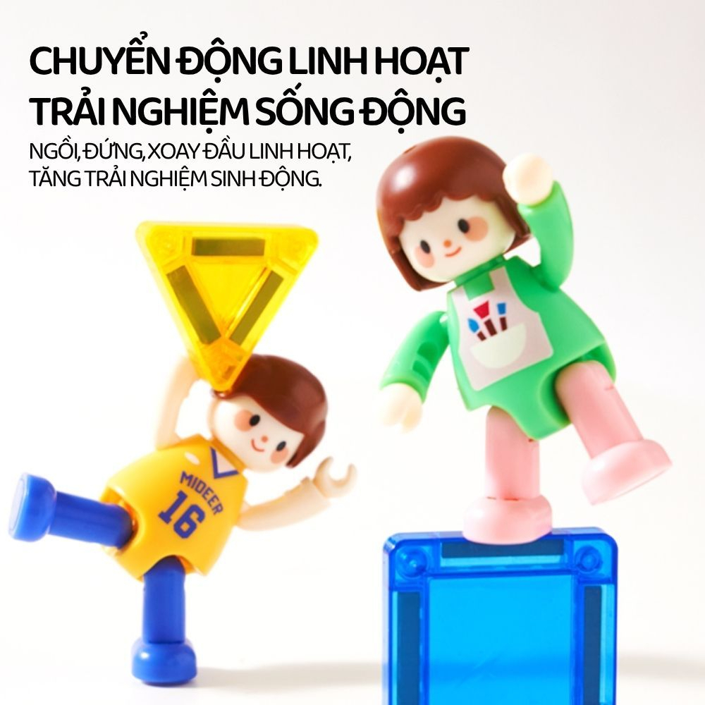 Mô Hình Nhân Vật Nam Châm Sở Thích Cho Bé Mideer Magnetic Figures My Friends 3+