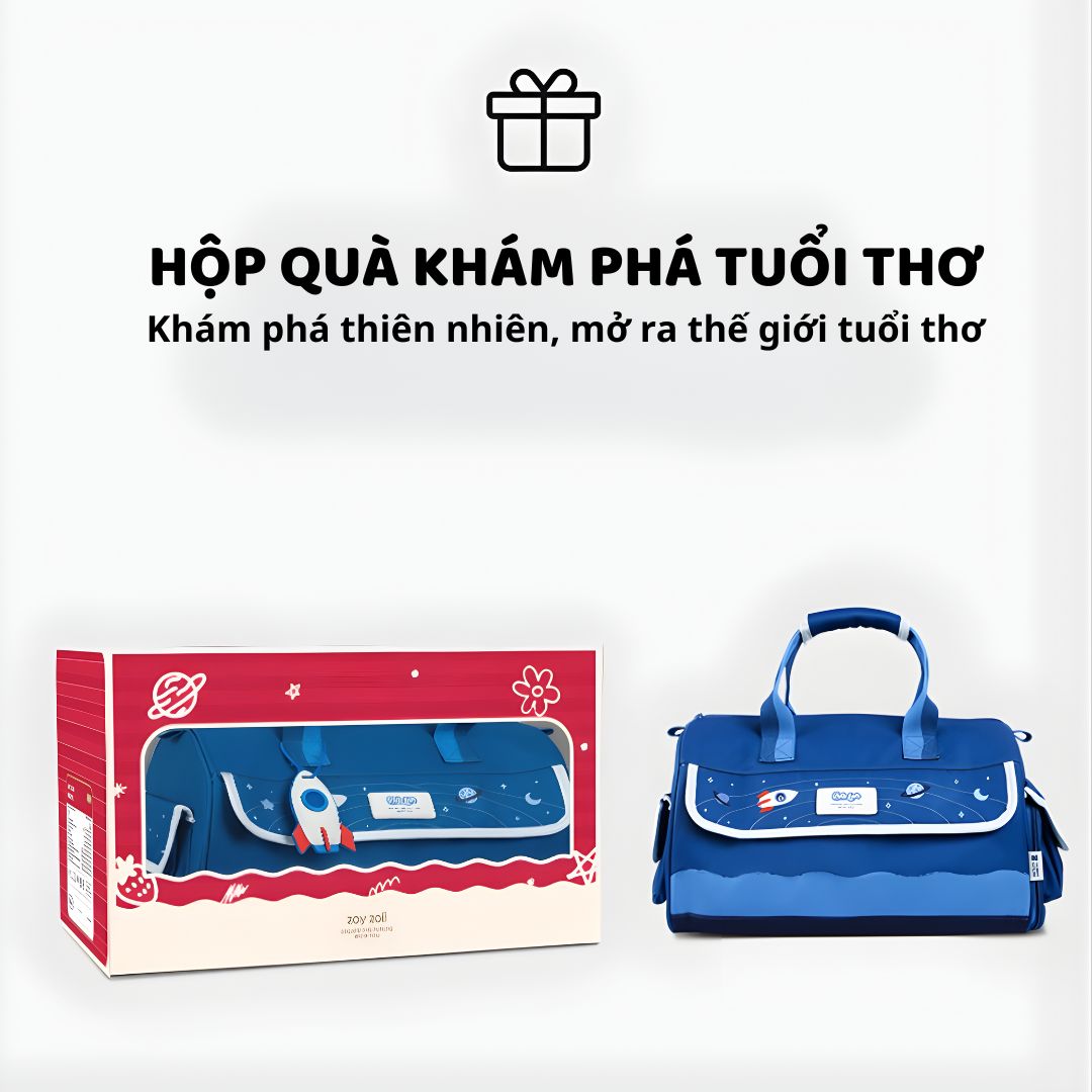 Túi Đựng Đồ Du Lịch Cho Bé Zoyzoii Crossbody Travel Bag B70- Dark Blue