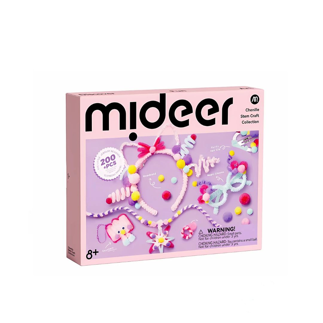 Đồ Chơi Thủ Công Kẽm Nhung Làm Kẹp Tóc Mideer Chenille Stem Craft 8+