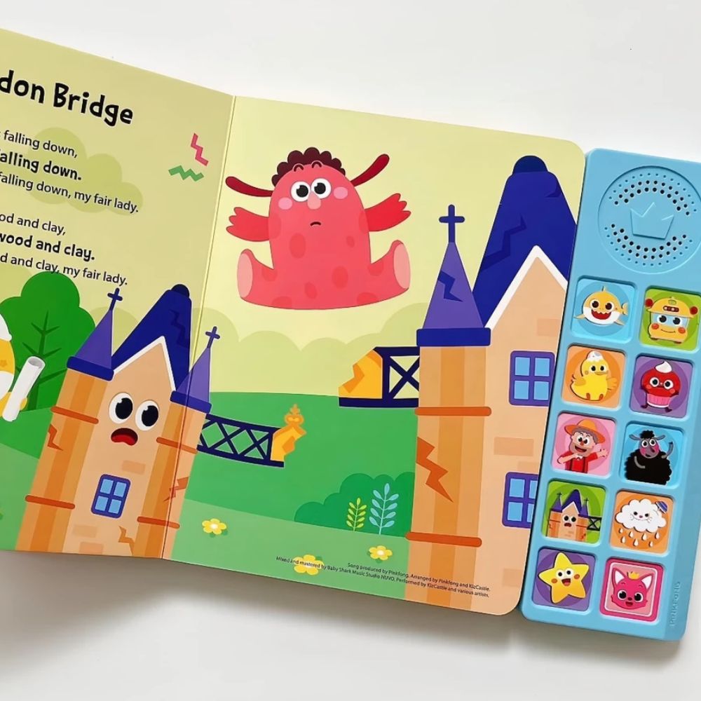Sách Âm Thanh Cho Bé Chính Hãng Pinkfong Baby Shark Sound Book 1+