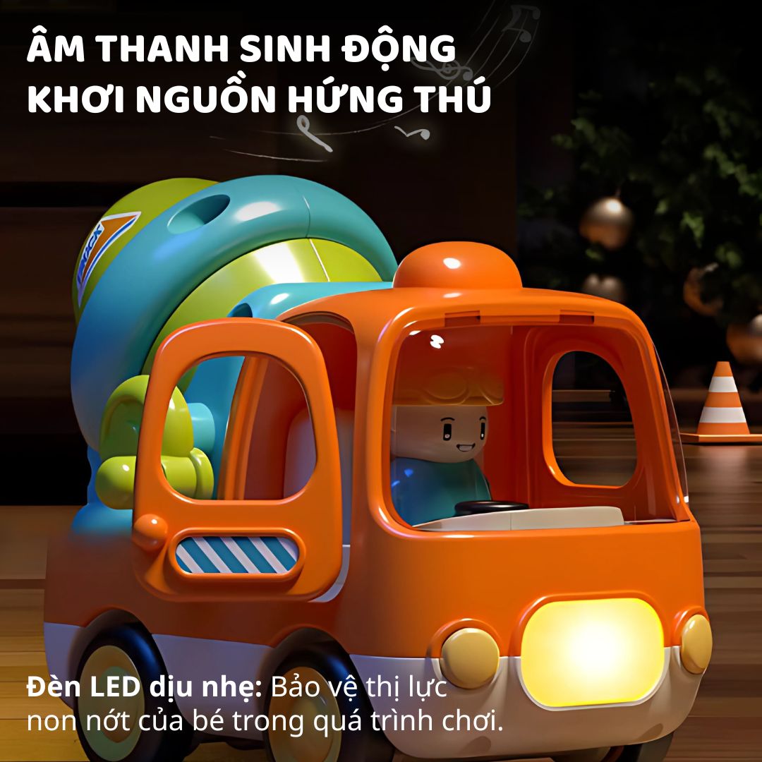 Đồ Chơi Mô Hình Ô Tô Phát Nhạc Goodway G504- Xe Xúc Cảt