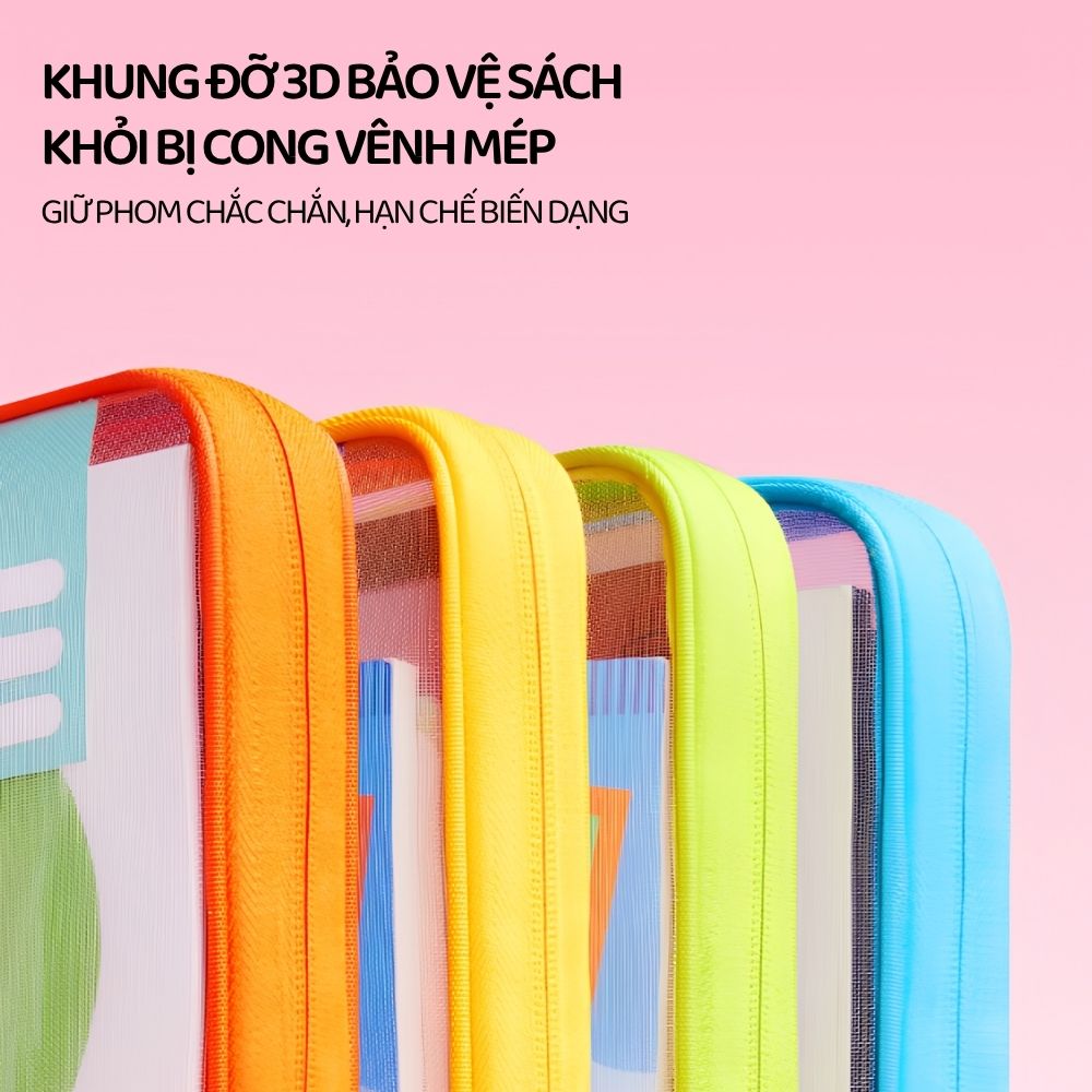 Túi Đựng Tài Liệu Hai Ngăn Mideer Organized Subject Storage Bag- Màu Vàng 3+
