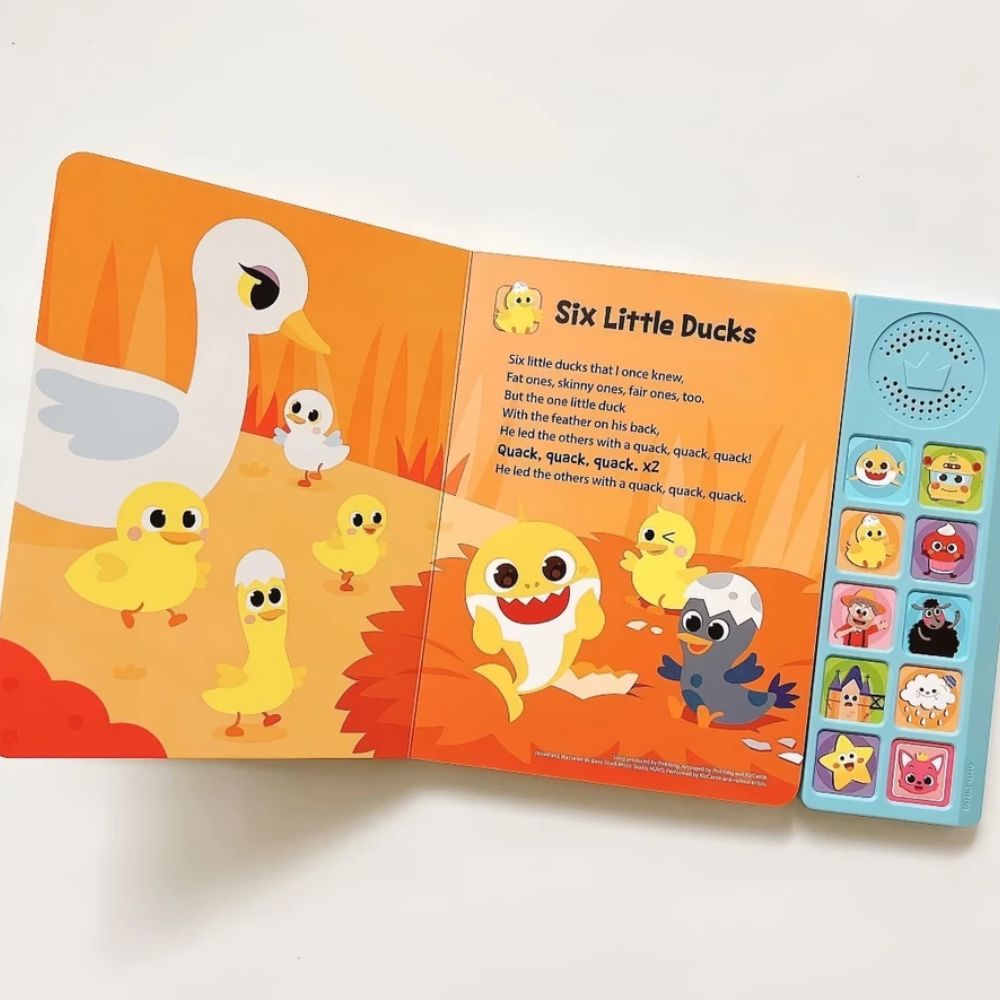 Sách Âm Thanh Cho Bé Chính Hãng Pinkfong Baby Shark Sound Book 1+