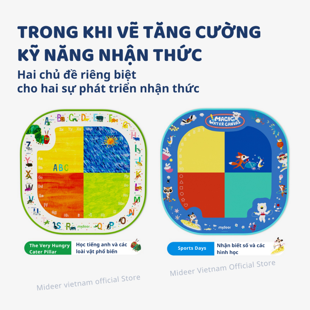 Đồ Chơi Vẽ Tranh Nước Sáng Tạo Mideer Magic Water Doodle- Sports Day 3+
