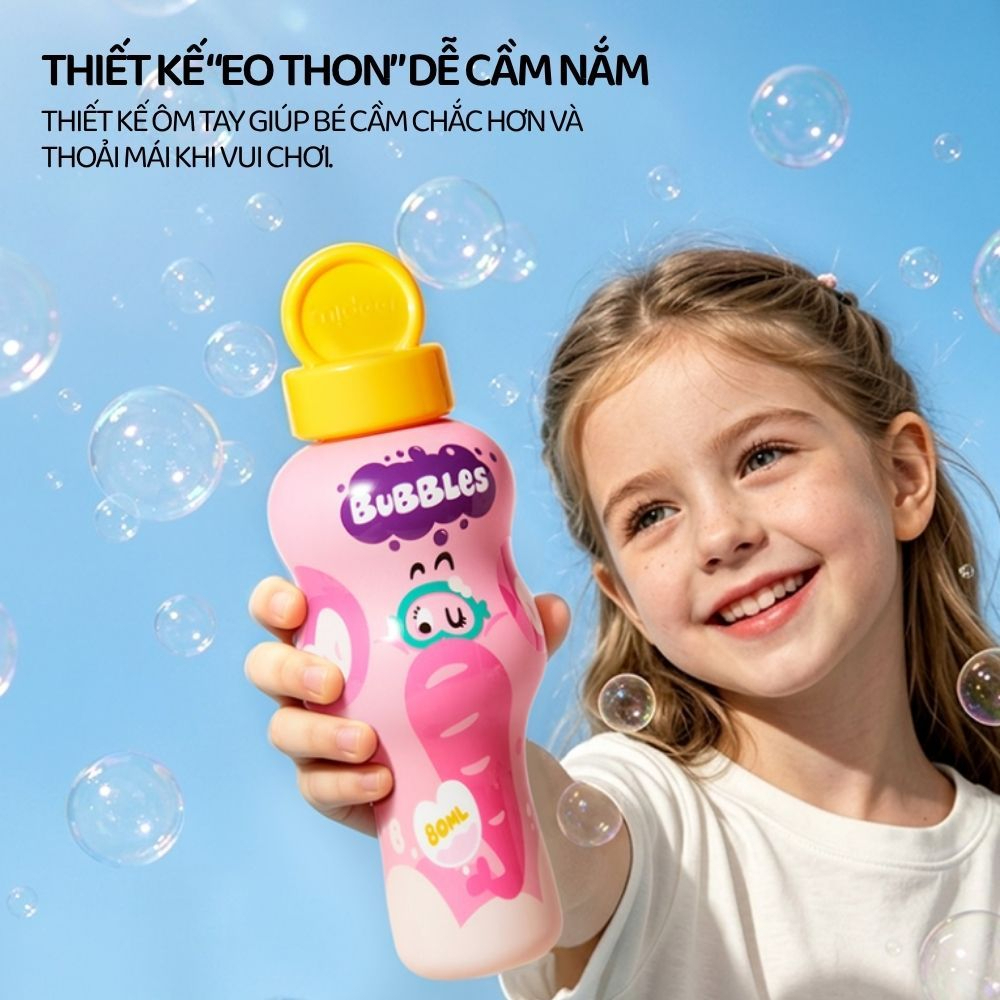 Đồ Chơi Thổi Bong Bóng Chống Tràn Cho Bé Mideer Bubble- Voi Con 3+