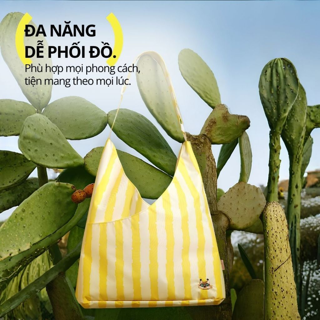 Túi Tote Đeo Vai Hugz Shoulder Bag- Beach Sunbath