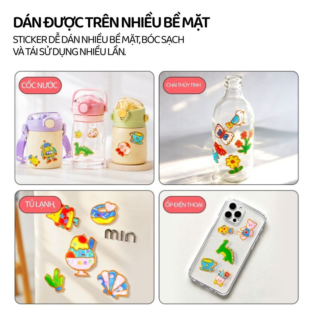 Đồ Chơi Tự Làm Sticker DIY Sáng Tạo Cho Bé Mideer Jelly Sticker Kit 3+