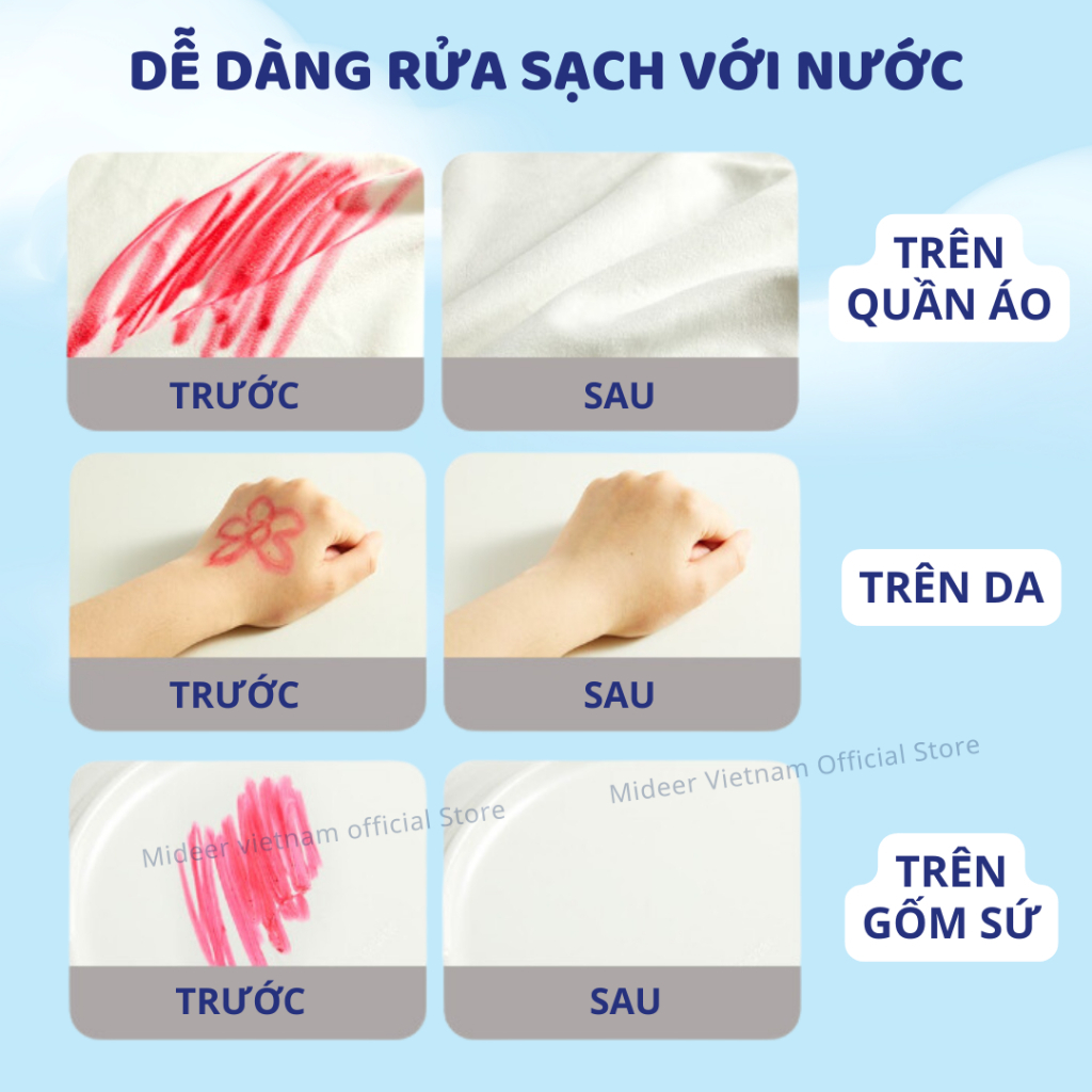Màu Sáp Lụa Hữu Cơ 36 Màu Mideer Silky Crayons 3+