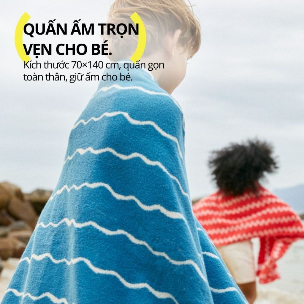 Khăn Tắm Kháng Khuẩn Hugz Bath Towel Unisex 70*140cm