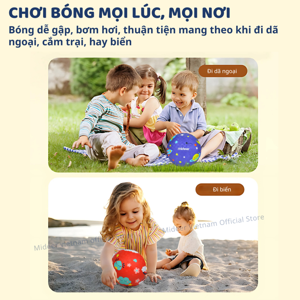 Bóng Cao Su Cho Bé Size S Mideer Playround Ball- You Look Yummy 2+