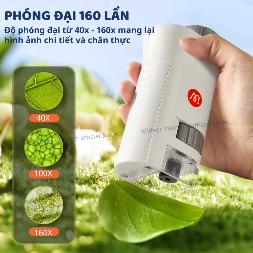 Kính Hiển Vi Mini Cho Bé Mideer Exploring With Microscope 8+