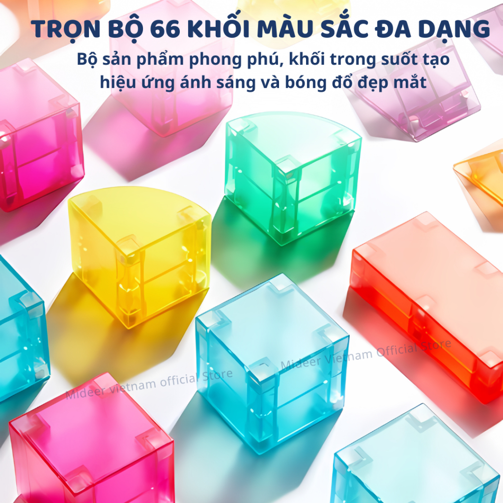 Tangram Xếp Hình Nam Châm Cho Bé Mideer Magnetic Tangram 7 Chi Tiết 3+