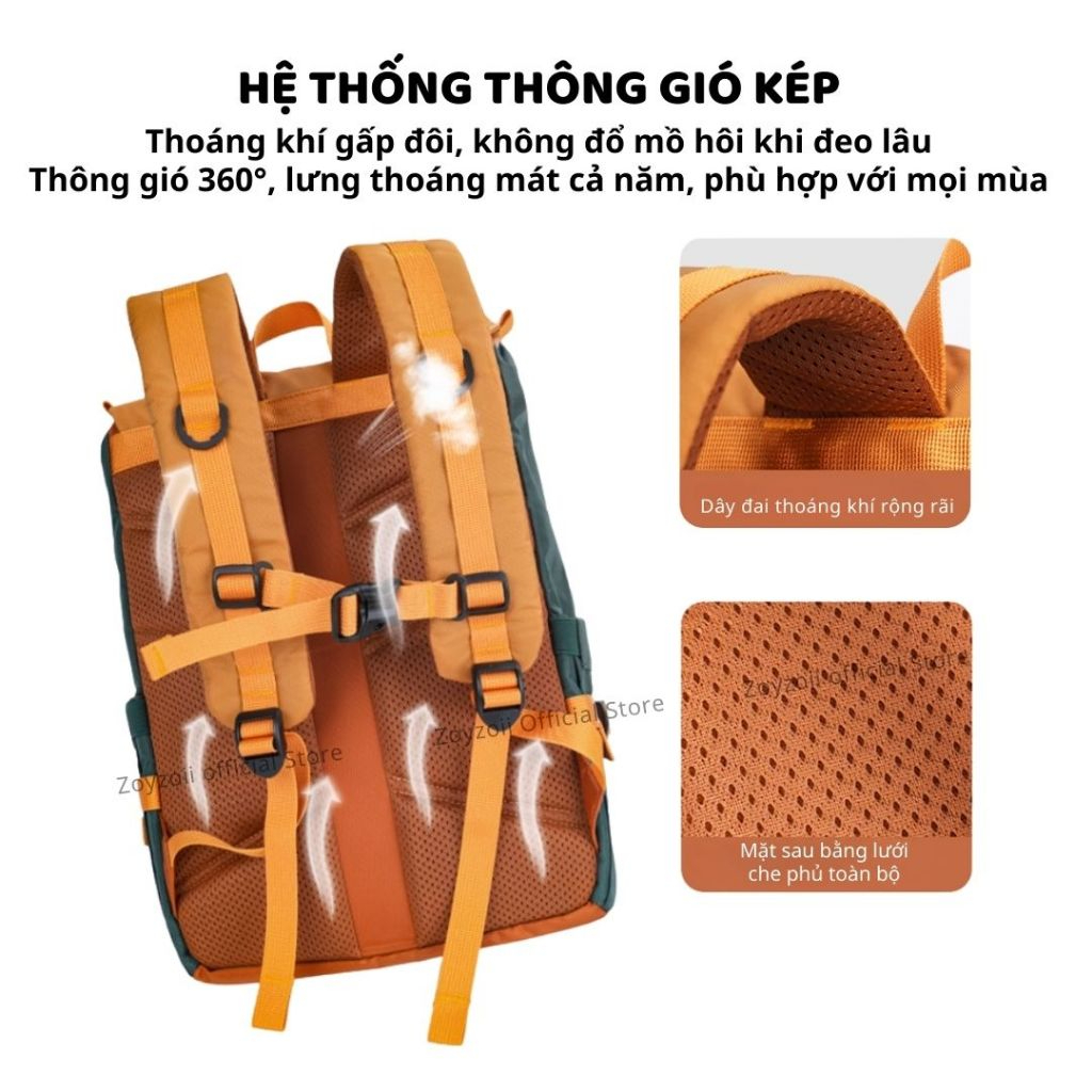 Balo Du Lịch Cho Bé Zoyzoii Natural Adventure Series B73 Màu Hồng