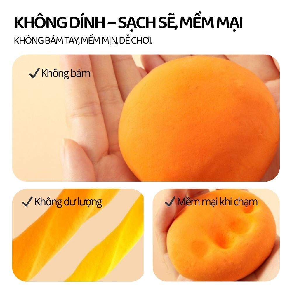 Đất Nặn Tự Khô 26 Màu Mideer Play Airy Clay - Sweets Bag 3+
