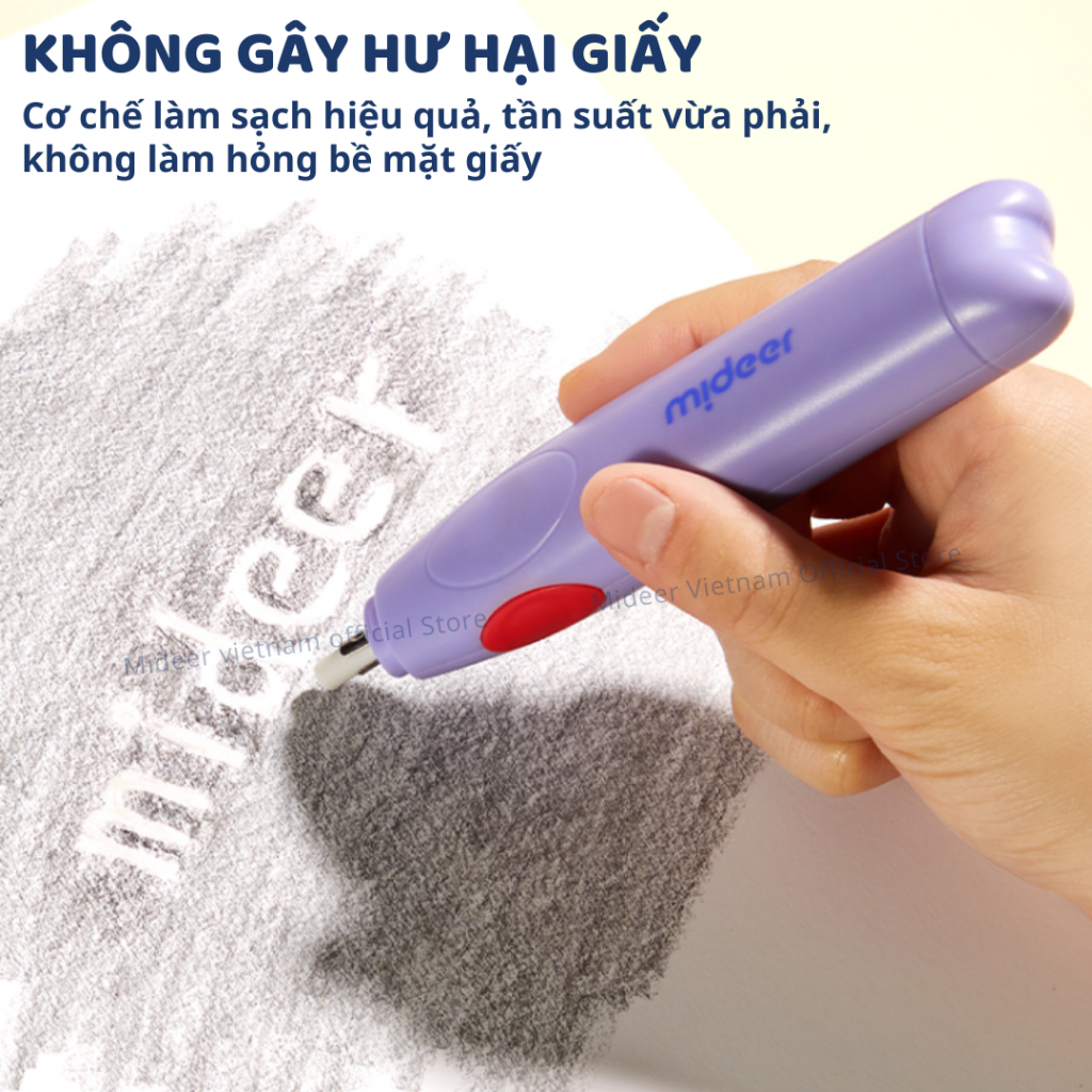 Bộ Gọt Bút Chì Tự Động Cao Cấp Mideer Artist Electric Stationery Set- Citrus Glow 3+