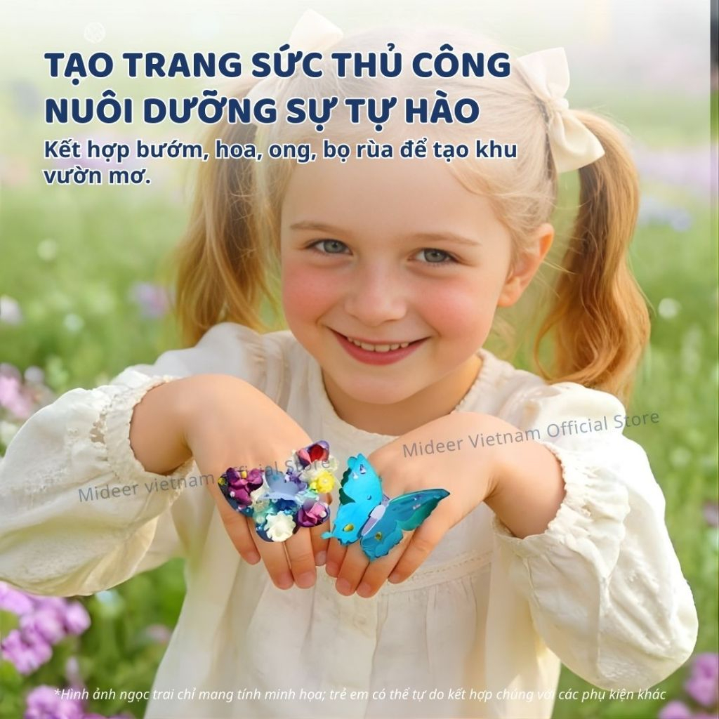 Đồ Chơi Thủ Công Sáng Tạo Vườn Hoa Giấy Mideer Fantasy Butterfly Garden 3+