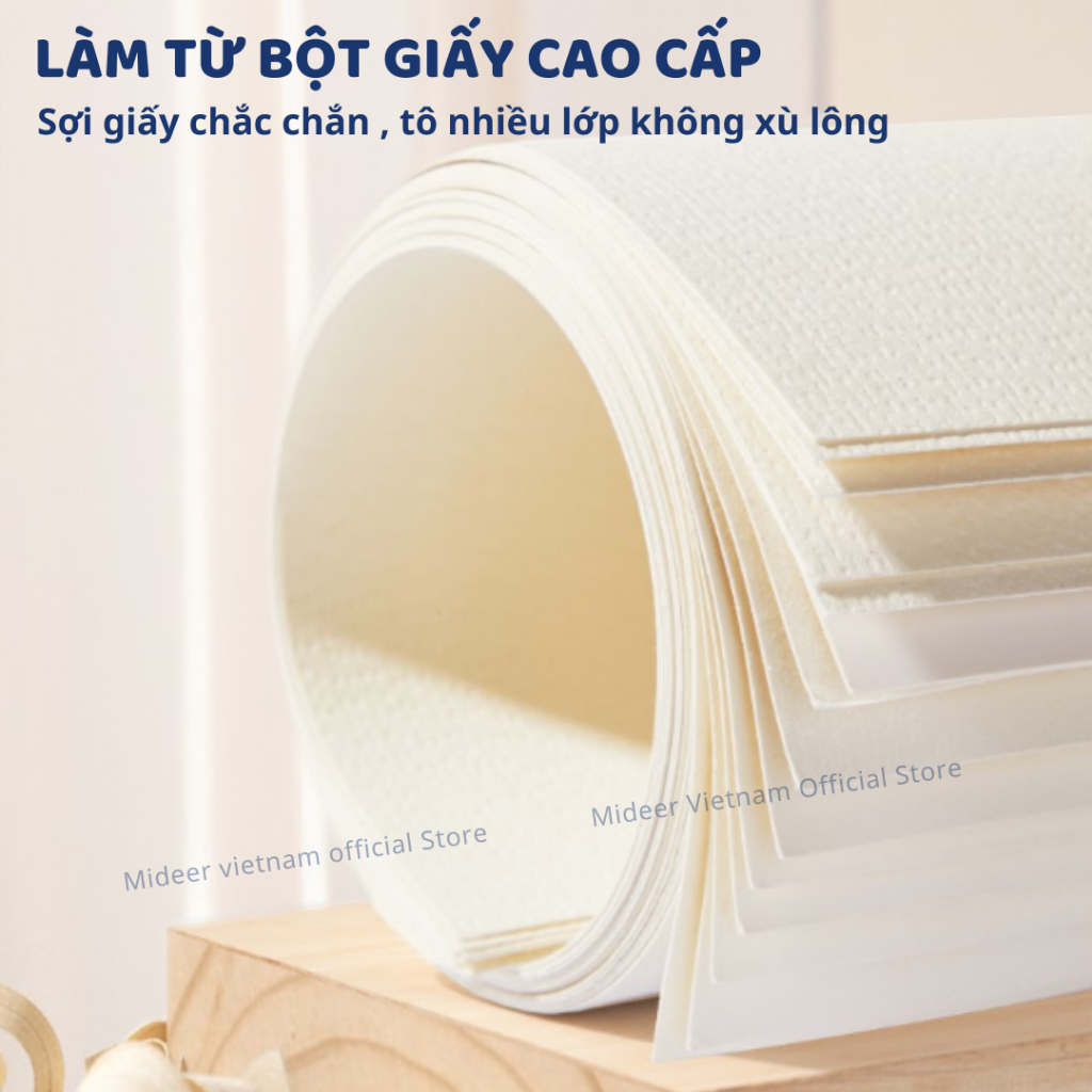 Giấy Vẽ A3 Cho Bé Mideer Premium Paint Paper Pad 3+