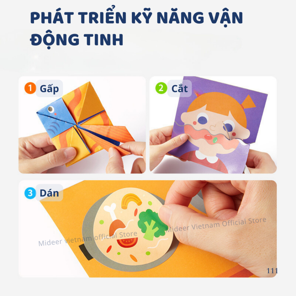 Đồ Chơi Dán Giấy Thủ Công Mideer Let's Stick- Level 2