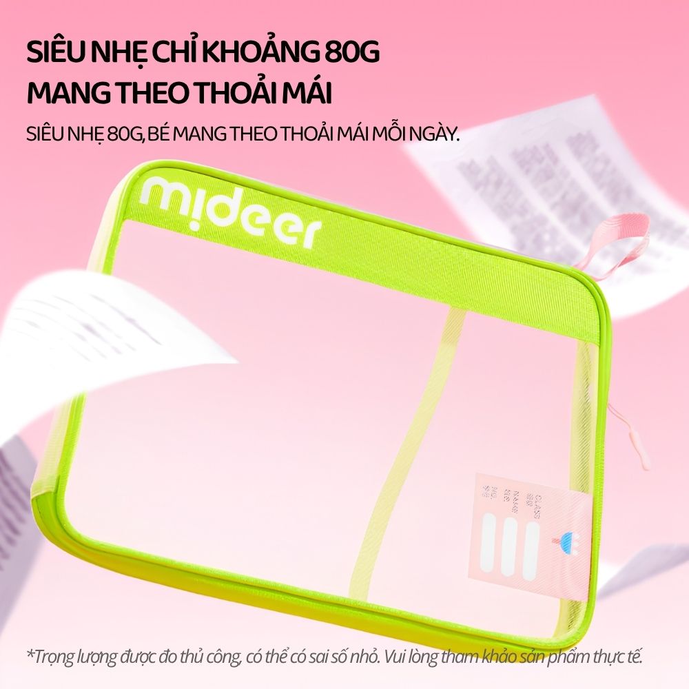 Túi Đựng Tài Liệu Hai Ngăn Mideer Organized Subject Storage Bag- Màu Cam 3+
