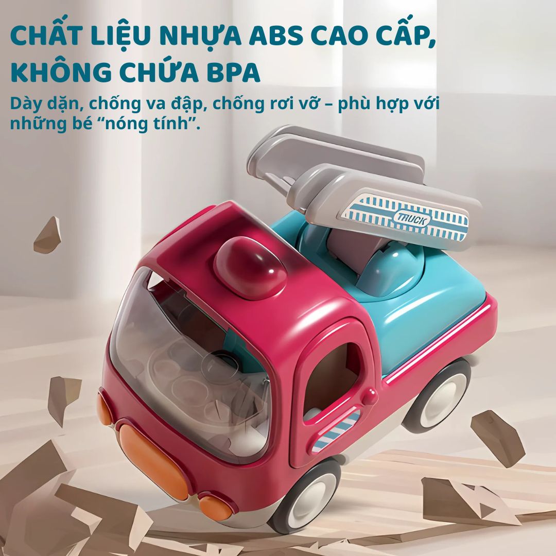 Đồ Chơi Mô Hình Ô Tô Phát Nhạc Goodway G502- Xe Trộn