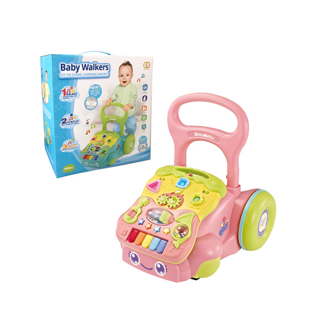 Xe Đẩy Tập Đi Cho Bé Kèm Bảng Đồ Chơi Montessori Goodway Music Baby Walker 6m+