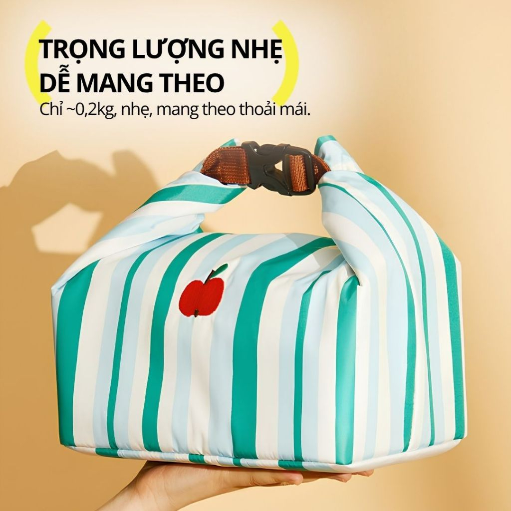 Túi Đựng Cơm Trưa Gấp Gọn Hugz Lunch Bags Size M 38*16*33cm