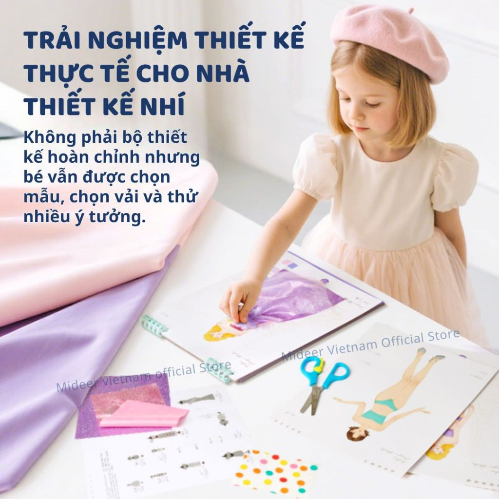 Đồ Chơi Sổ Tay Thiết Kế Thời Trang Mideer Dress-up Fashion Guide 6+