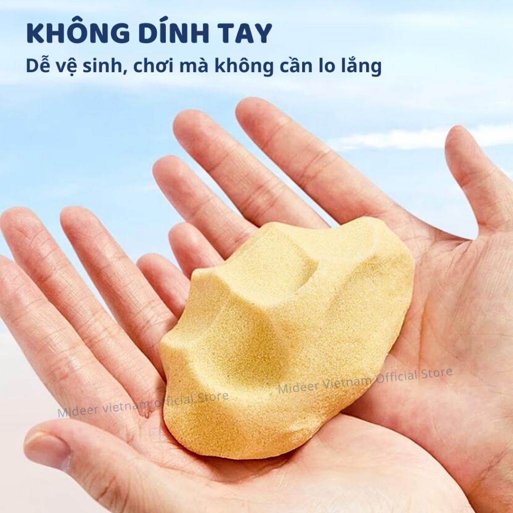 Cát Động Lực Kèm Khuôn Lâu Đài Mideer Magic Sand Play 3+