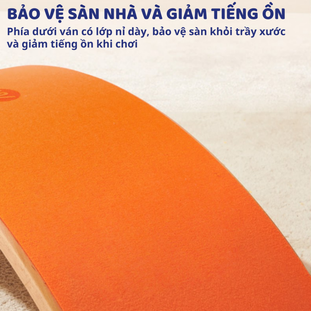 Ván Thăng Bằng Gỗ Cho Bé Mideer Wobble Balance Board 18m+