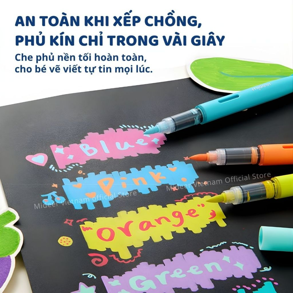 Bút Màu Acrylic Cho Bé Straight Liquid Acrylic Marker - 60 Màu