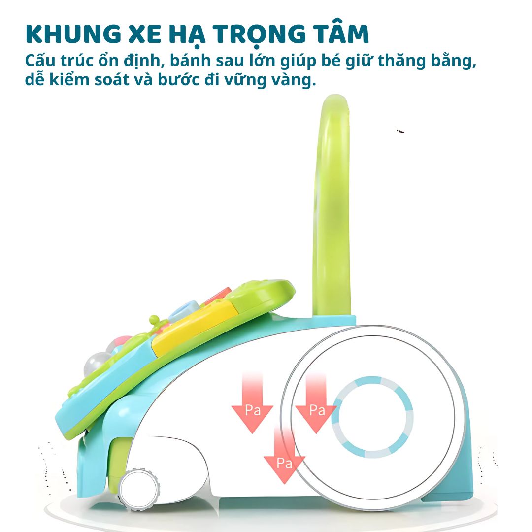 Xe Đẩy Tập Đi Cho Bé Kèm Bảng Đồ Chơi Montessori Goodway Music Baby Walker 6m+