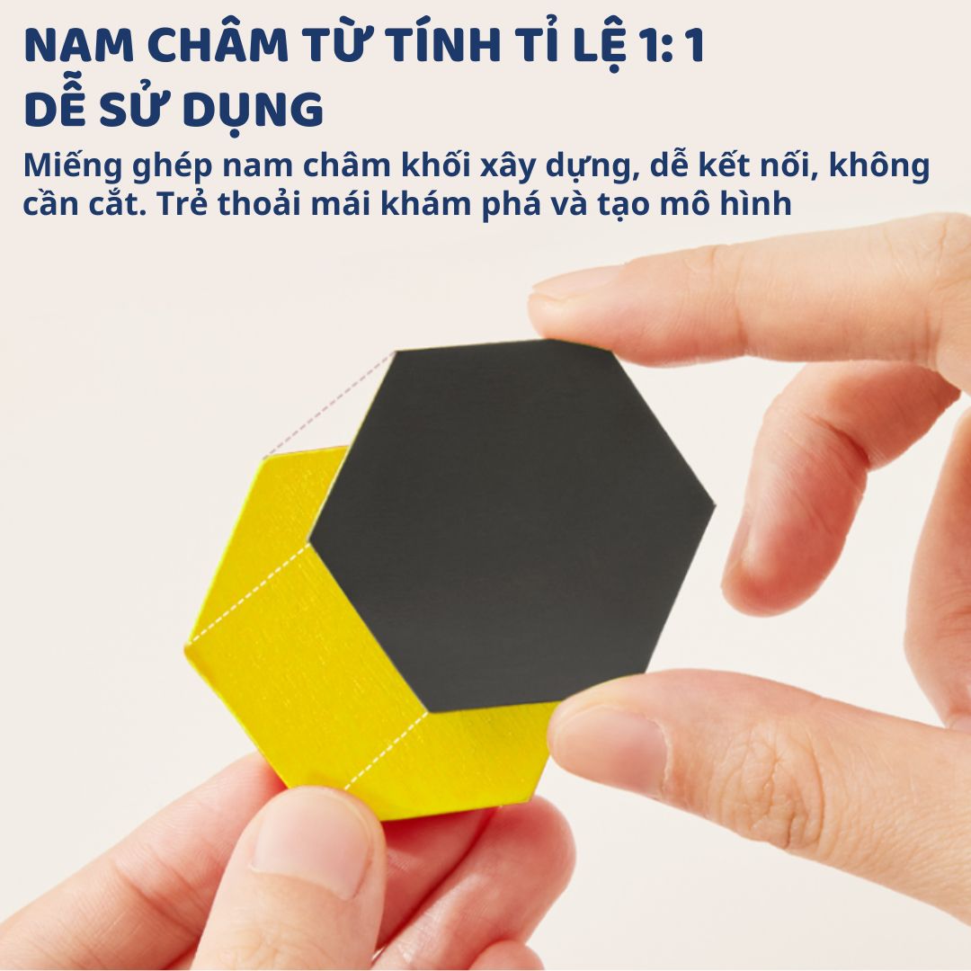 Đồ Chơi Xếp Hình Nam Châm Bằng Gỗ 250 Mảnh Mideer Pattern Blocks 3+