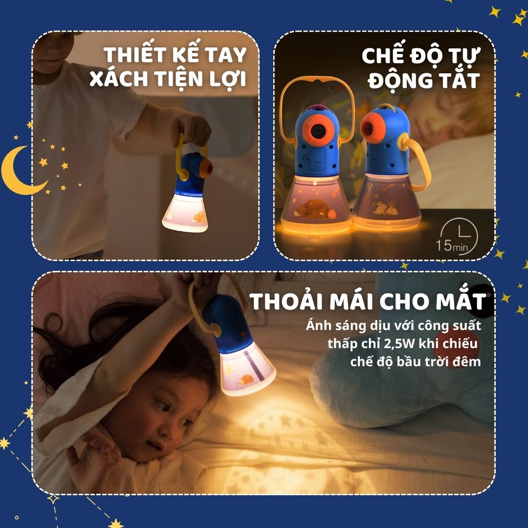 Đèn Pin Chiếu Hình Cổ Tích Cho Bé Mideer Kid Storybook Torch 3+
