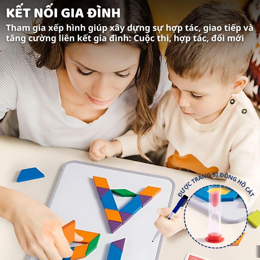 Đồ Chơi Xếp Hình Nam Châm Bằng Gỗ 250 Mảnh Mideer Pattern Blocks 3+
