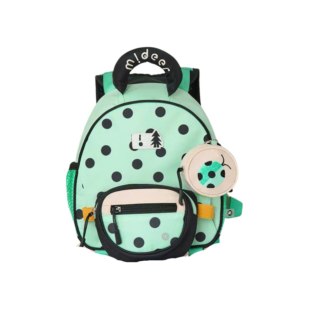 Balo Cho Bé Mầm Non Siêu Nhẹ Màu Xanh Mideer Outing Kids Backpack 1-5 Tuổi