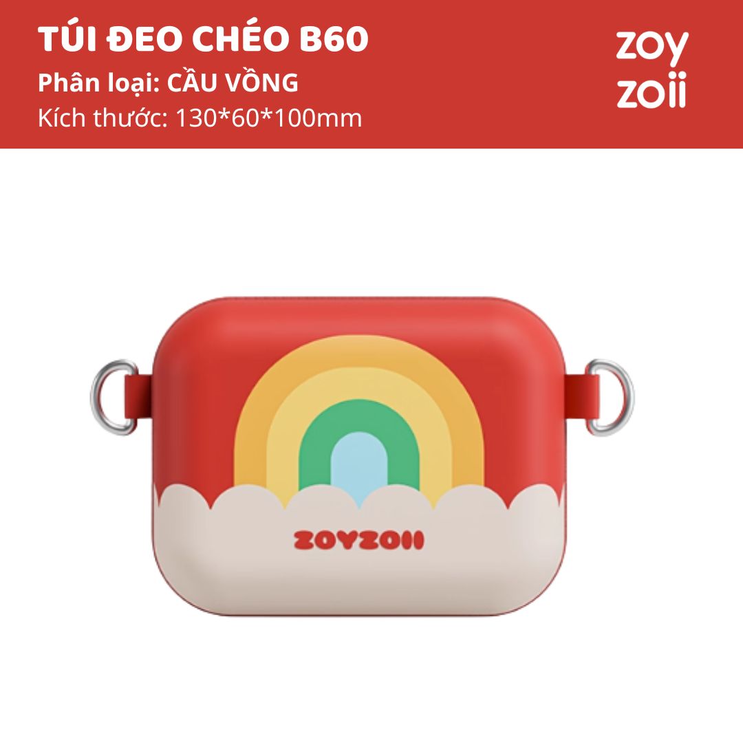 Túi Đeo Chéo Cho Bé Zoyzoii Candy Box Bag B60- Rainbow