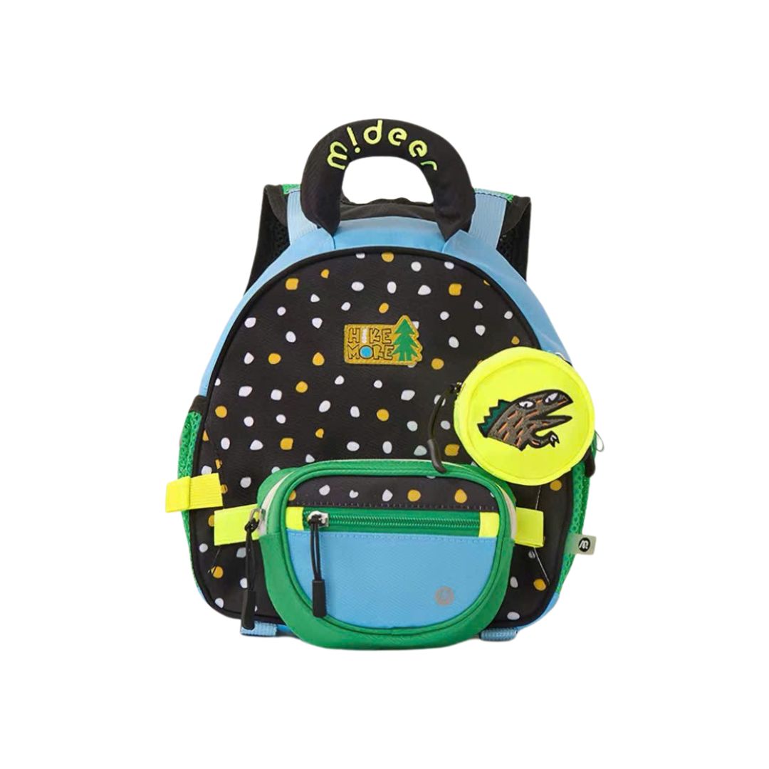 Balo Cho Bé Mầm Non Siêu Nhẹ Màu Đen Mideer Outing Kids Backpack 1-5 Tuổi