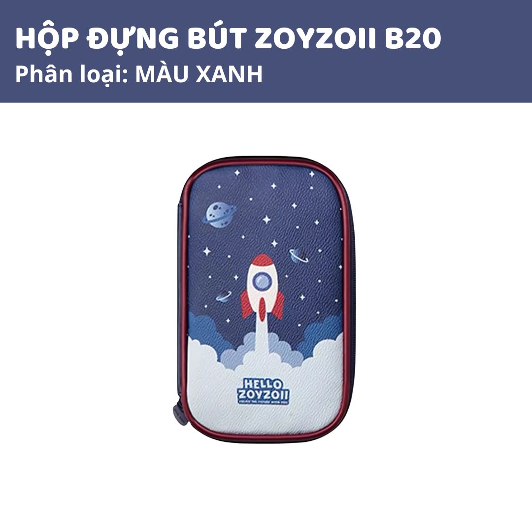 Hộp Đựng Bút Cho Bé Zoyzoii Pencil Case B20- Tên Lửa
