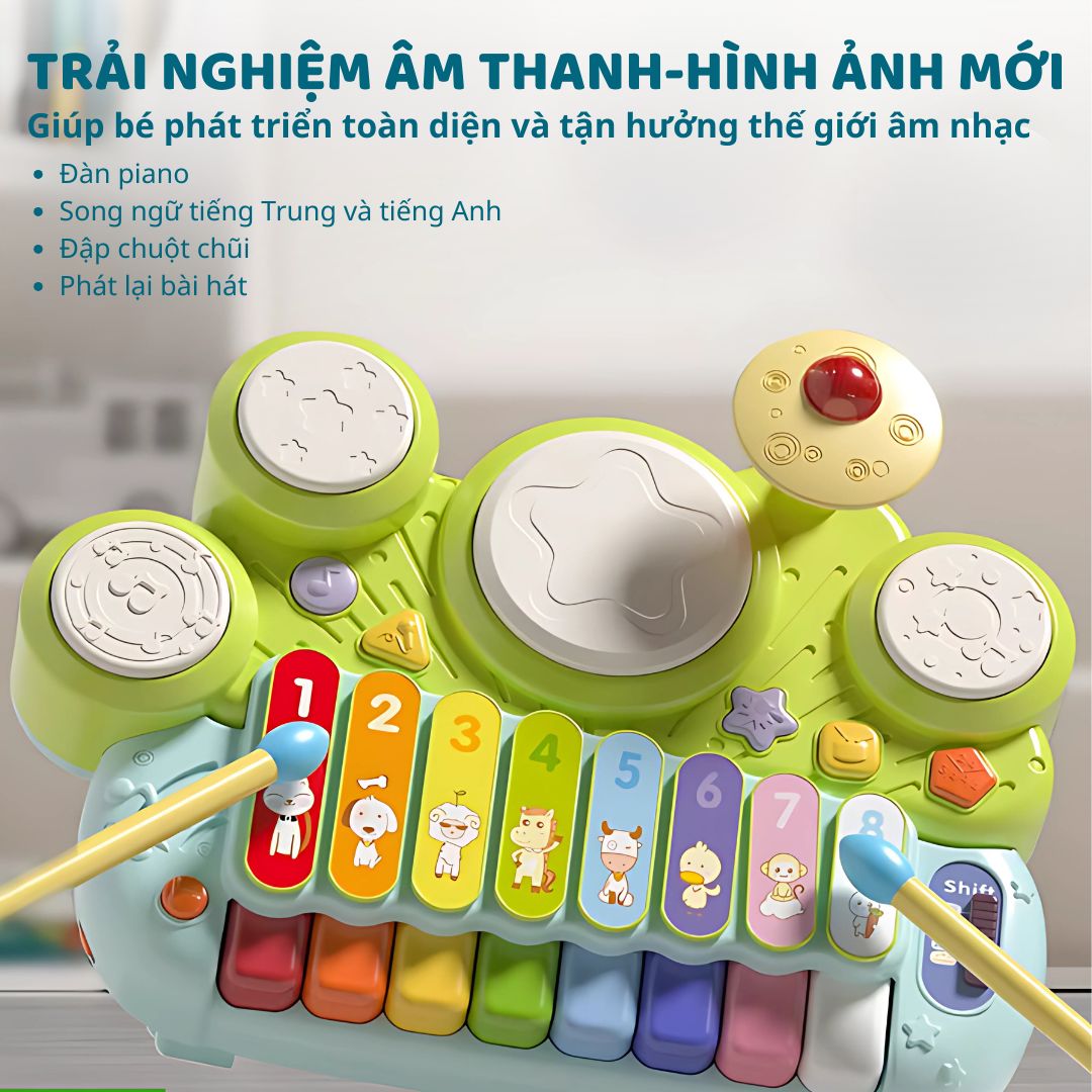 Đàn Xylophone Điện Tử Cho Bé Goodway Electronic Xylophone 18m+