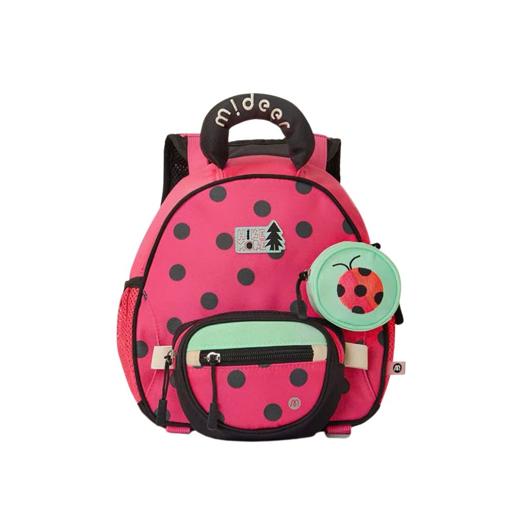 Balo Cho Bé Mầm Non Siêu Nhẹ Màu Hồng Mideer Outing Kids Backpack 1-5 Tuổi