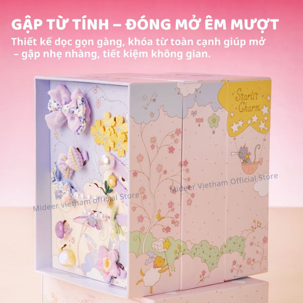 Phụ Kiện Kẹp Tóc Cho Bé Gái Hair Clips Gift Box 3+