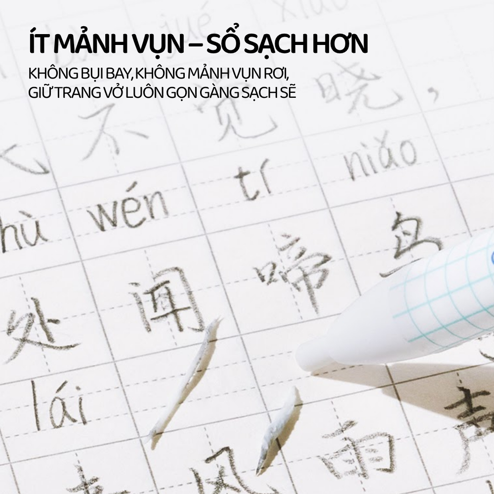 Gôm Tẩy Dạng Bút Siêu Sạch Cho Bé Mideer Clic Eraser 3+
