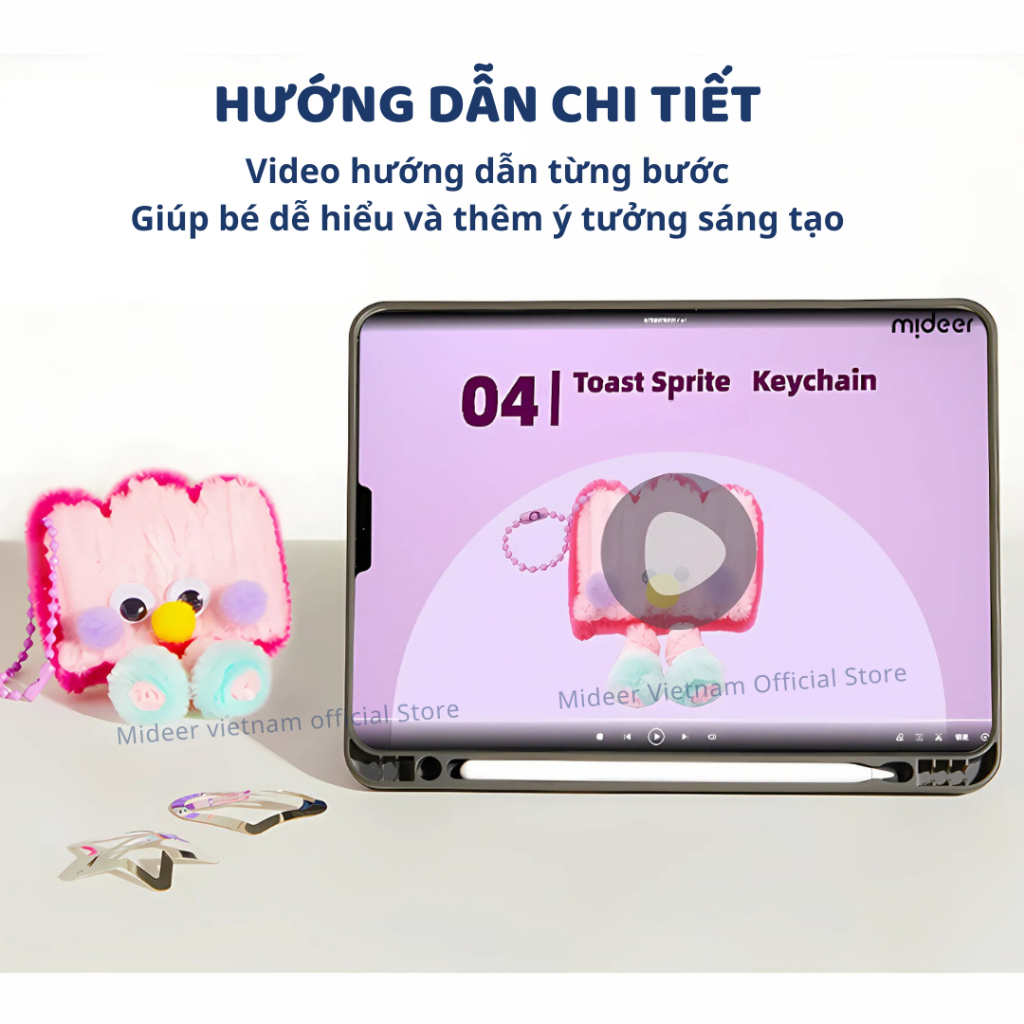 Đồ Chơi Thủ Công Kẽm Nhung Làm Kẹp Tóc Mideer Chenille Stem Craft 8+